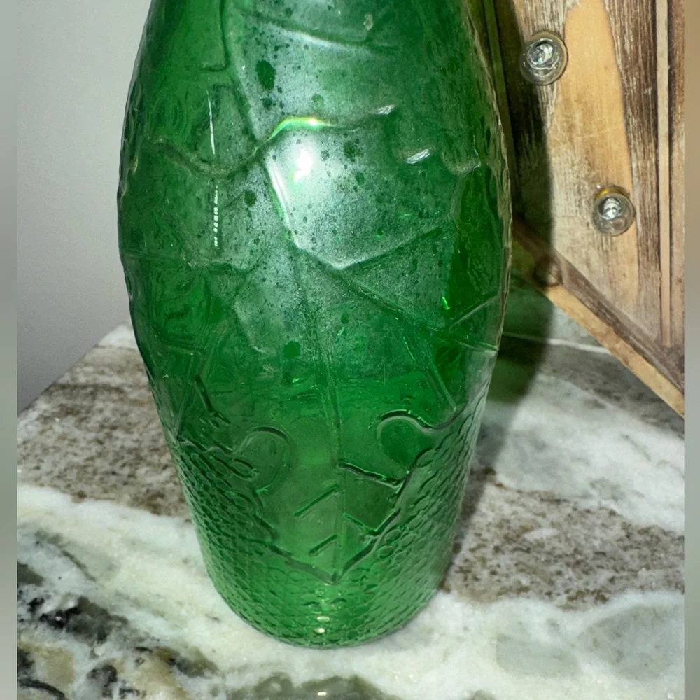 Vintage Morey Mallorca Distillery Green Grapes Glass Bottle